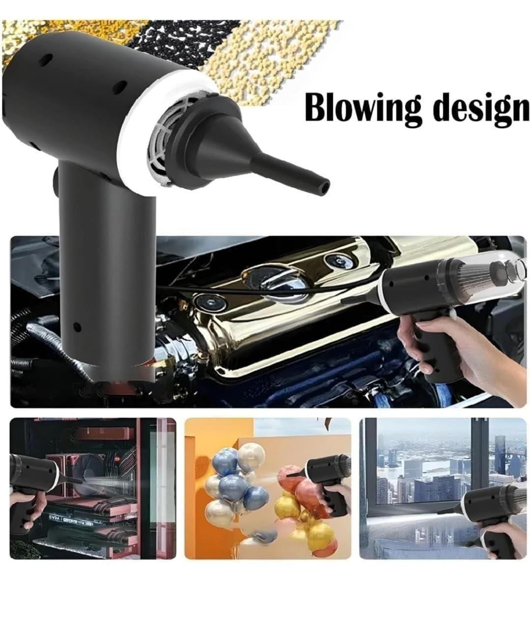 3-in-1 Portable Vacuum Suction & Wireless Air Duster