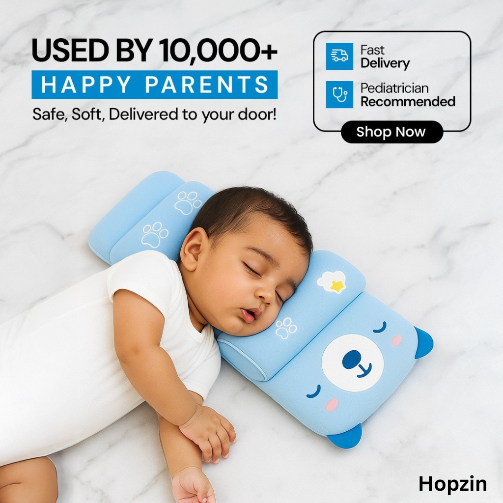 Baby Head shaping Support Pillow - Assorted Colour