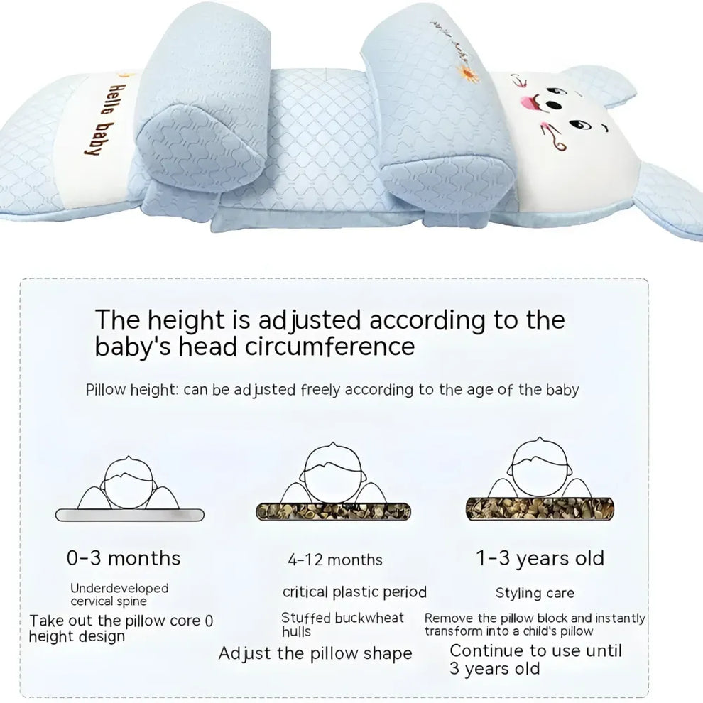 Baby Head shaping Support Pillow - Assorted Colour