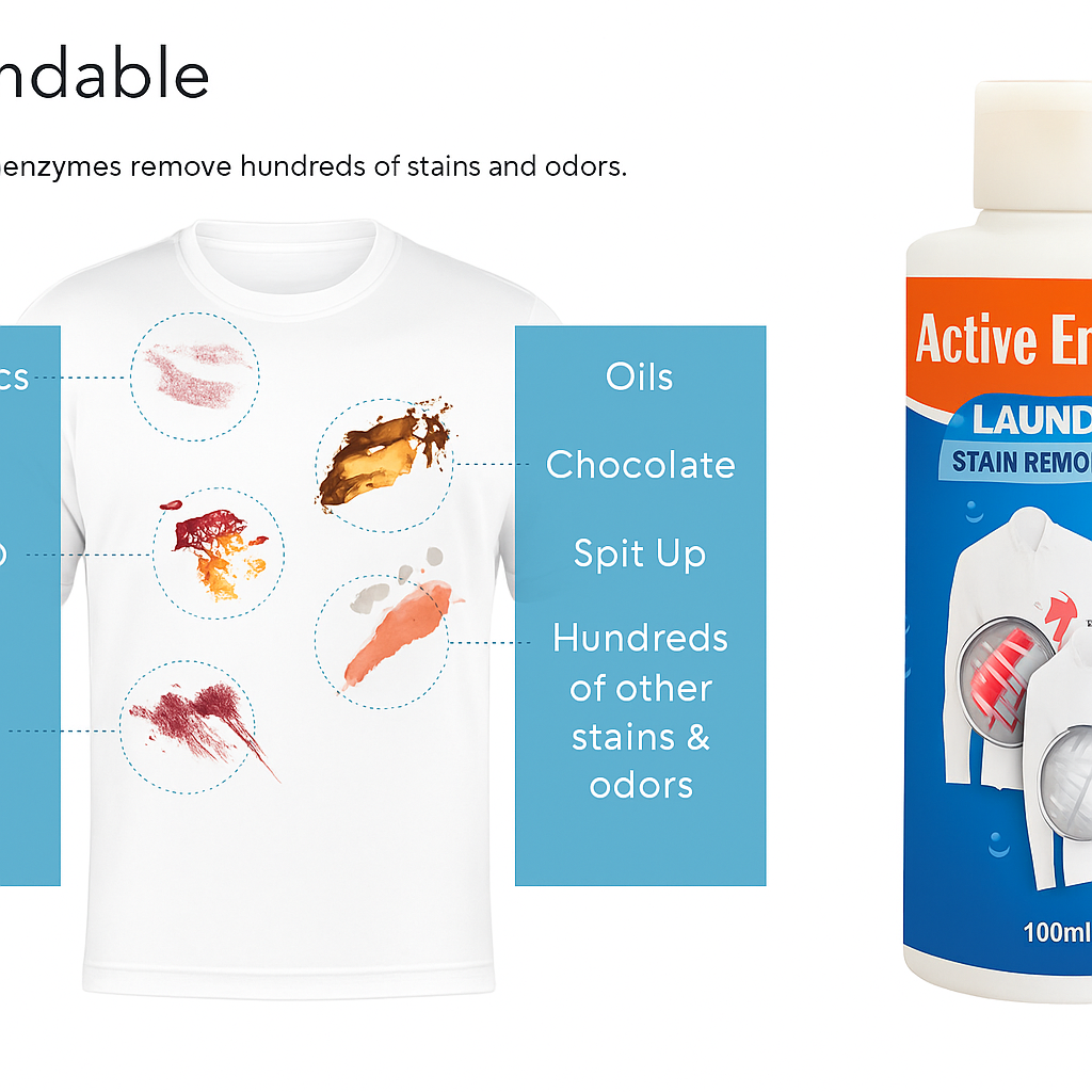 Active Enzyme Laundry Stain Remover (Pack of 2)