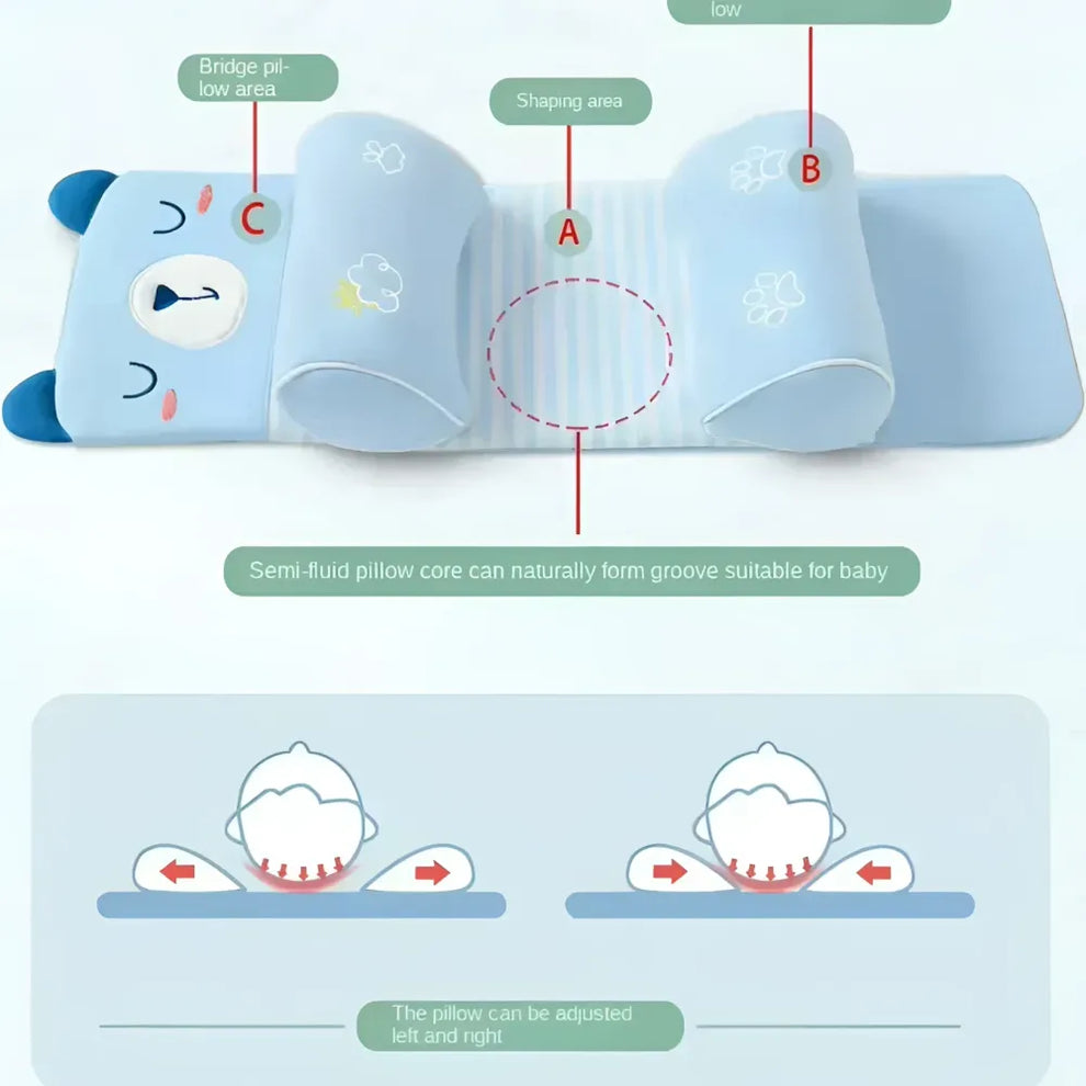 Baby Head shaping Support Pillow - Assorted Colour