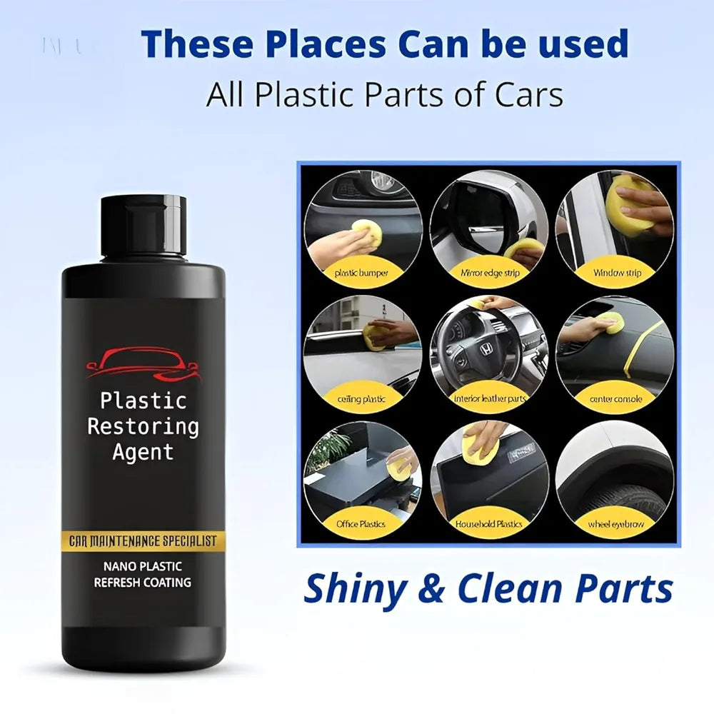 Nano Plastic Revitalizing Coating Agent for Car 100ml (Pack of 2)